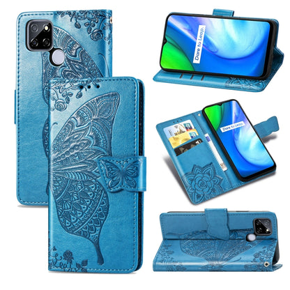 Butterfly Love Flower Embossed Horizontal Flip Leather Case with Bracket / Card Slot / Wallet / Lanyard, For OPPO Realme V3, For OPPO A15, For OnePlus Nord N100, For Arrows NX9 F-52A