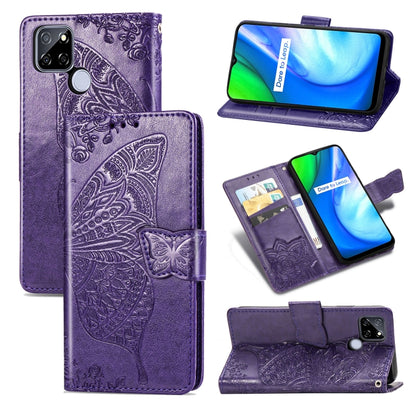 Butterfly Love Flower Embossed Horizontal Flip Leather Case with Bracket / Card Slot / Wallet / Lanyard, For OPPO Realme V3, For OPPO A15, For OnePlus Nord N100, For Arrows NX9 F-52A