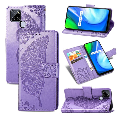Butterfly Love Flower Embossed Horizontal Flip Leather Case with Bracket / Card Slot / Wallet / Lanyard, For OPPO Realme V3, For OPPO A15, For OnePlus Nord N100, For Arrows NX9 F-52A