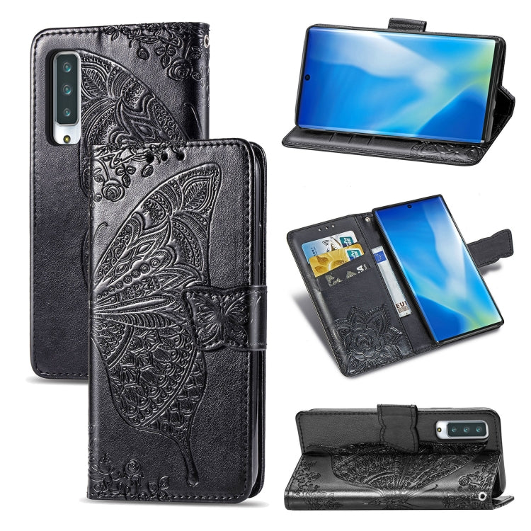 Butterfly Love Flower Embossed Horizontal Flip Leather Case with Bracket / Card Slot / Wallet / Lanyard, For OPPO Realme V3, For OPPO A15, For OnePlus Nord N100, For Arrows NX9 F-52A