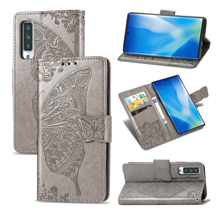 Butterfly Love Flower Embossed Horizontal Flip Leather Case with Bracket / Card Slot / Wallet / Lanyard, For OPPO Realme V3, For OPPO A15, For OnePlus Nord N100, For Arrows NX9 F-52A