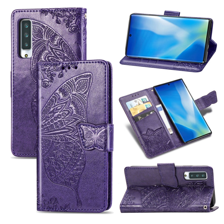 Butterfly Love Flower Embossed Horizontal Flip Leather Case with Bracket / Card Slot / Wallet / Lanyard, For OPPO Realme V3, For OPPO A15, For OnePlus Nord N100, For Arrows NX9 F-52A