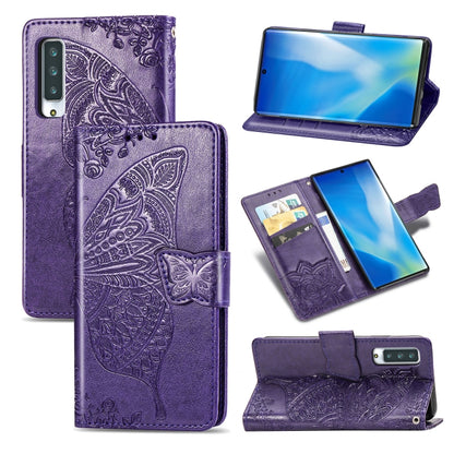 Butterfly Love Flower Embossed Horizontal Flip Leather Case with Bracket / Card Slot / Wallet / Lanyard, For OPPO Realme V3, For OPPO A15, For OnePlus Nord N100, For Arrows NX9 F-52A