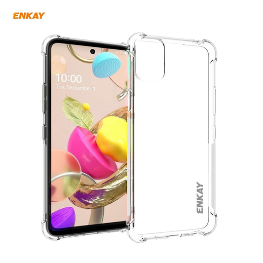 Hat-Prince ENKAY Clear TPU Shockproof Case Soft Anti-slip Cover, For LG K42, For LG K52 / Q52 / K62 / K62+, For Motorola Moto E7, For Motorola Moto G 5G, For Motorola Moto G9 Power, For Xiaomi Redmi Note 9 4G / Redmi 9 Power, For Honor 10X Lite        ...