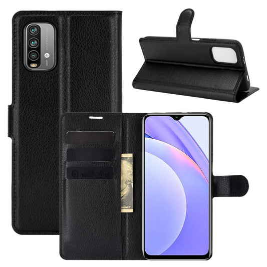 For Xiaomi Redmi Note 9 4G Litchi Texture Horizontal Flip Protective Case with Holder & Card Slots & Wallet, For Xiaomi Redmi Note 9 4G
