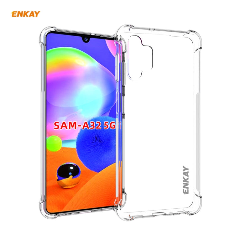 Hat-Prince ENKAY Clear TPU Shockproof Case Soft Anti-slip Cover, For Samsung Galaxy A32 5G, For Samsung Galaxy A52 5G, For OnePlus 9, For Samsung Galaxy A72 5G, For Xiaomi Mi 11, For OnePlus 9 Pro