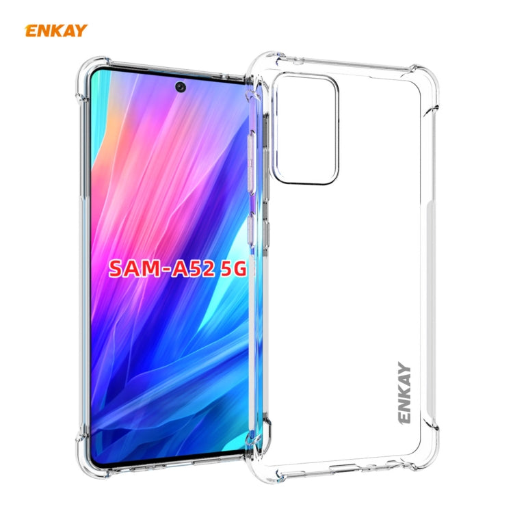 Hat-Prince ENKAY Clear TPU Shockproof Case Soft Anti-slip Cover, For Samsung Galaxy A32 5G, For Samsung Galaxy A52 5G, For OnePlus 9, For Samsung Galaxy A72 5G, For Xiaomi Mi 11, For OnePlus 9 Pro