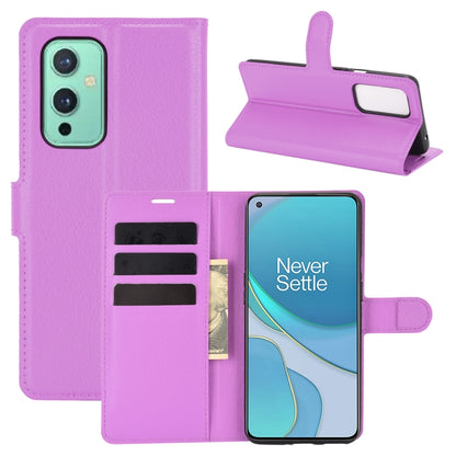 For OnePlus 9 Litchi Texture Horizontal Flip Protective Case with Holder & Card Slots & Wallet, For OnePlus 9