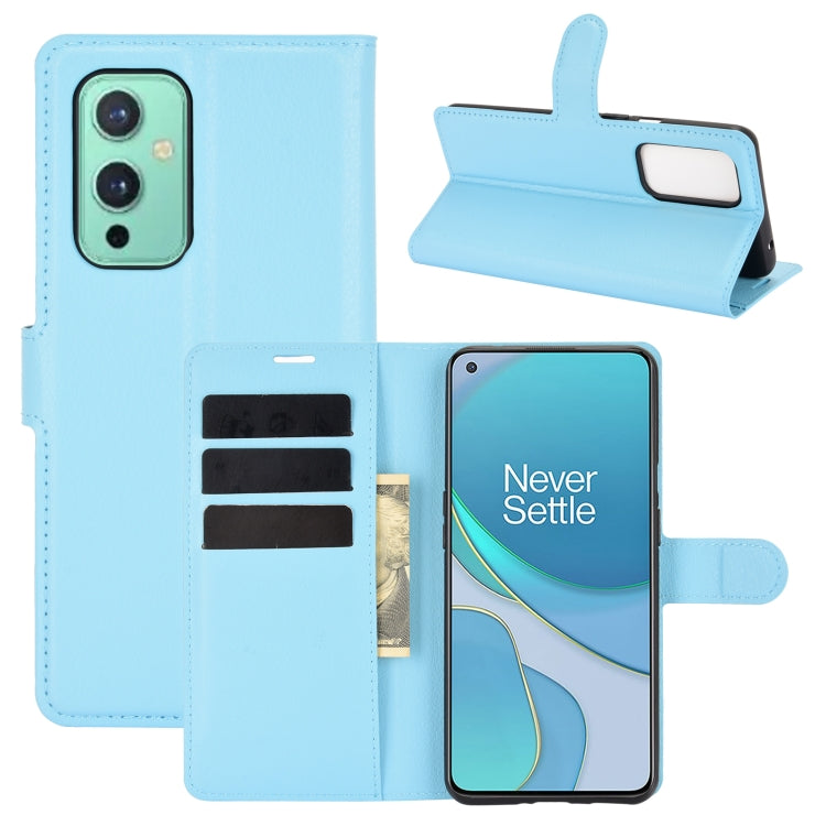 For OnePlus 9 Litchi Texture Horizontal Flip Protective Case with Holder & Card Slots & Wallet, For OnePlus 9