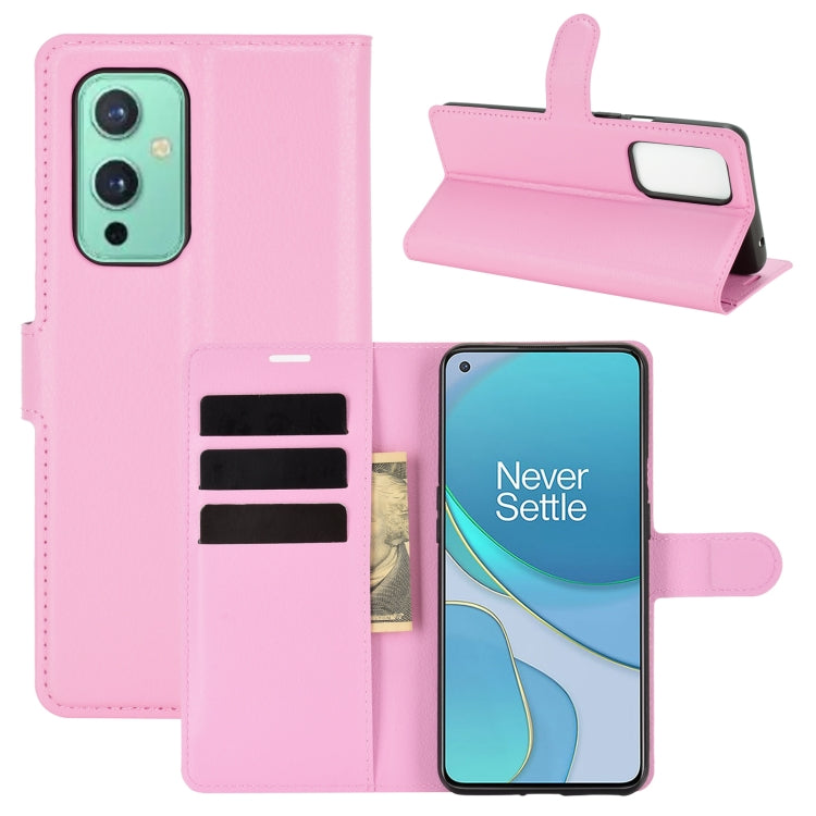 For OnePlus 9 Litchi Texture Horizontal Flip Protective Case with Holder & Card Slots & Wallet, For OnePlus 9