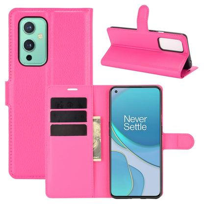 For OnePlus 9 Litchi Texture Horizontal Flip Protective Case with Holder & Card Slots & Wallet, For OnePlus 9
