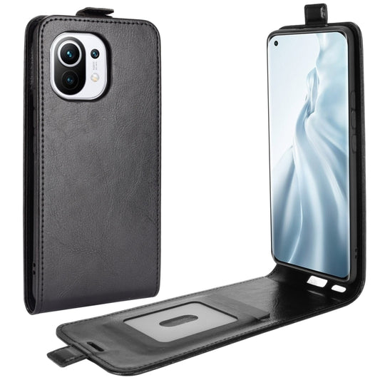 For Xiaomi Mi 11 R64 Texture Single Vertical Flip Leather Protective Case with Card Slots & Photo Frame, For Xiaomi Mi 11