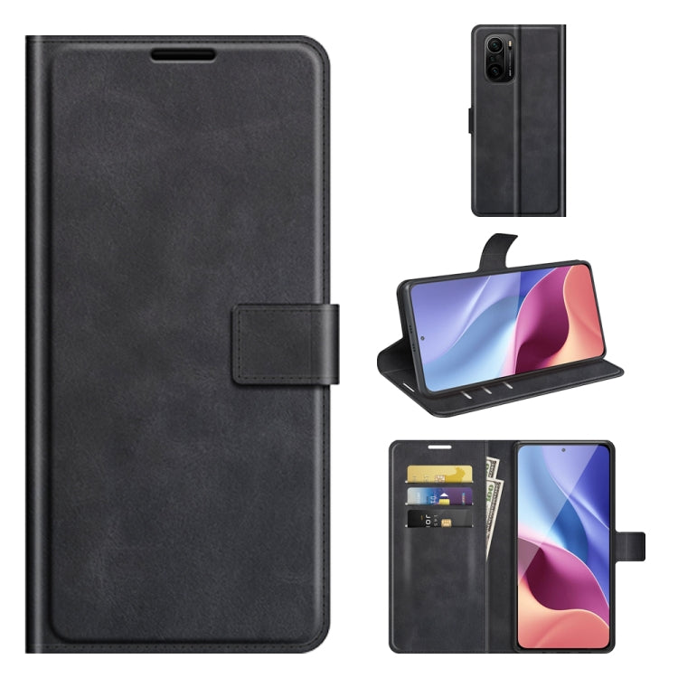 Retro Calf Pattern Buckle Horizontal Flip Leather Case with Holder & Card Slots & Wallet, For Xiaomi Poco F3 / Redmi K40, For Google Pixel 5A, For vivo X60