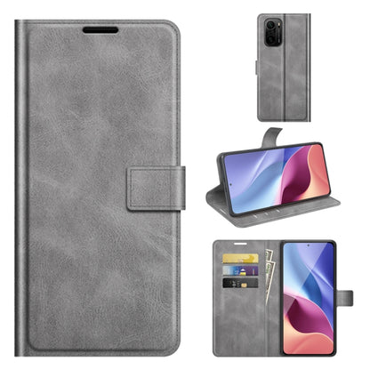 Retro Calf Pattern Buckle Horizontal Flip Leather Case with Holder & Card Slots & Wallet, For Xiaomi Poco F3 / Redmi K40, For Google Pixel 5A, For vivo X60