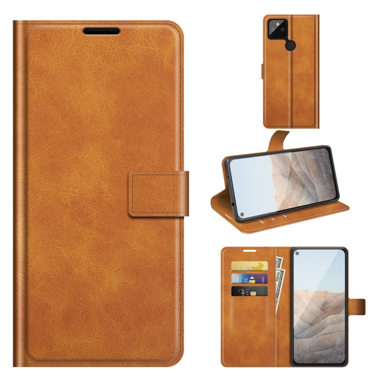 Retro Calf Pattern Buckle Horizontal Flip Leather Case with Holder & Card Slots & Wallet, For Xiaomi Poco F3 / Redmi K40, For Google Pixel 5A, For vivo X60