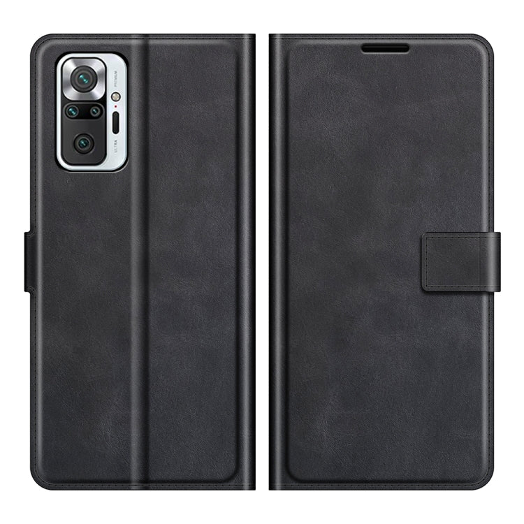 Retro Calf Pattern Buckle Horizontal Flip Leather Case with Holder & Card Slots & Wallet, For Redmi Note 10 Pro (Indian Edition)