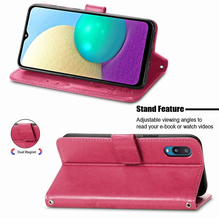 Four-leaf Clasp Embossed Buckle Mobile Phone Protection Leather Case with Lanyard & Card Slot & Wallet & Bracket Function, For Samsung Galaxy A02, For Xiaomi Redmi Note 10 4G, For Google Pixel 5A, For OPPO A93 5G, For LG Stylo 7
