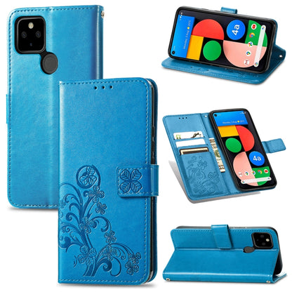 Four-leaf Clasp Embossed Buckle Mobile Phone Protection Leather Case with Lanyard & Card Slot & Wallet & Bracket Function, For Samsung Galaxy A02, For Xiaomi Redmi Note 10 4G, For Google Pixel 5A, For OPPO A93 5G, For LG Stylo 7