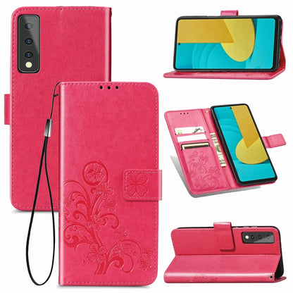 Four-leaf Clasp Embossed Buckle Mobile Phone Protection Leather Case with Lanyard & Card Slot & Wallet & Bracket Function, For Samsung Galaxy A02, For Xiaomi Redmi Note 10 4G, For Google Pixel 5A, For OPPO A93 5G, For LG Stylo 7