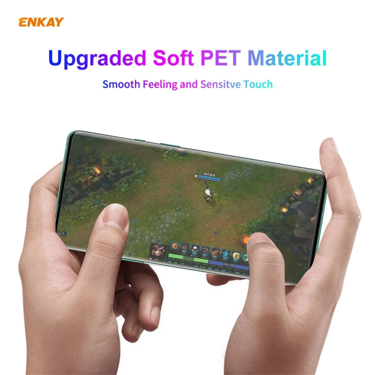 For Xiaomi Mi 11 Ultra Hat-Prince ENKAY Clear TPU Shockproof Case Soft Anti-slip Cover + 3D Full Screen PET Curved Hot Bending HD Screen Protector Soft Film Support Fingerprint Unlock, For Xiaomi Mi 11 Ultra