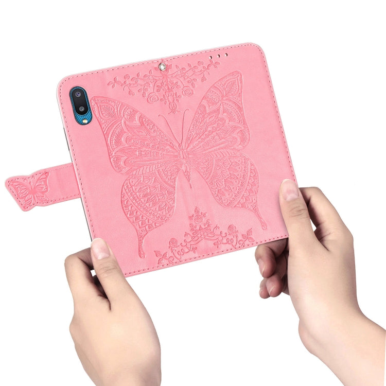 Butterfly Love Flower Embossed Horizontal Flip Leather Case with Bracket & Card Slot & Wallet & Lanyard, For Samsung Galaxy A02, For Huawei Nova 8 Pro, For Xiaomi Redmi Note 10 4G
