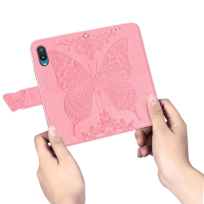 Butterfly Love Flower Embossed Horizontal Flip Leather Case with Bracket & Card Slot & Wallet & Lanyard, For Samsung Galaxy A02, For Huawei Nova 8 Pro, For Xiaomi Redmi Note 10 4G