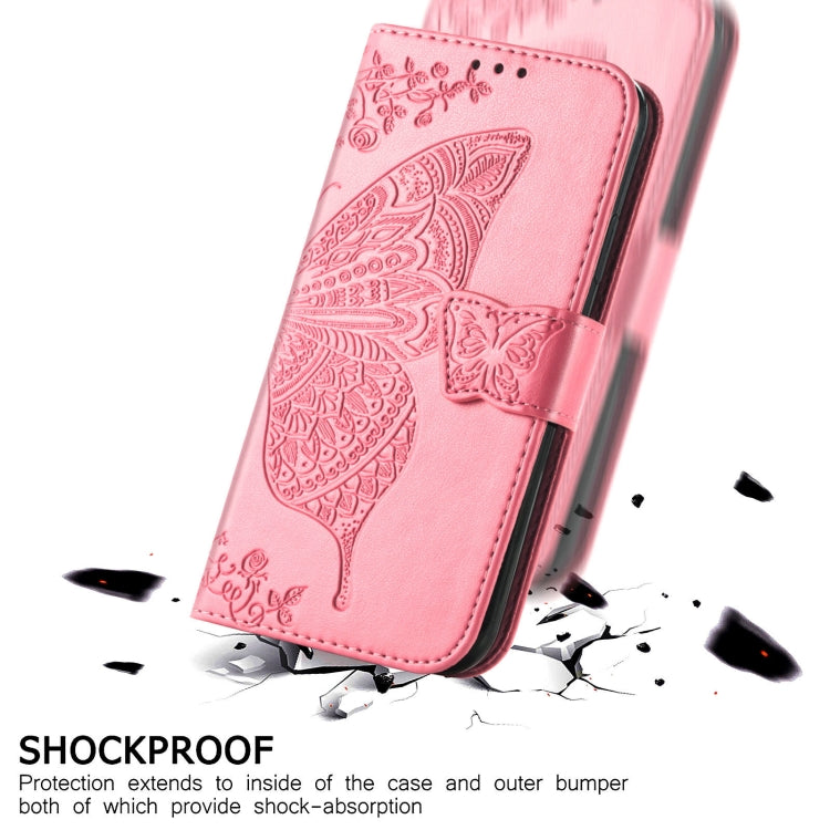 Butterfly Love Flower Embossed Horizontal Flip Leather Case with Bracket & Card Slot & Wallet & Lanyard, For Samsung Galaxy A02, For Huawei Nova 8 Pro, For Xiaomi Redmi Note 10 4G