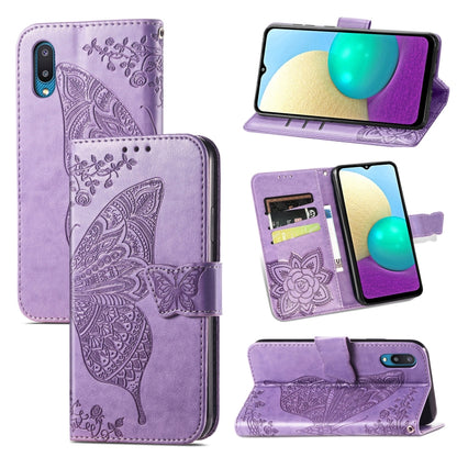 Butterfly Love Flower Embossed Horizontal Flip Leather Case with Bracket & Card Slot & Wallet & Lanyard, For Samsung Galaxy A02, For Huawei Nova 8 Pro, For Xiaomi Redmi Note 10 4G