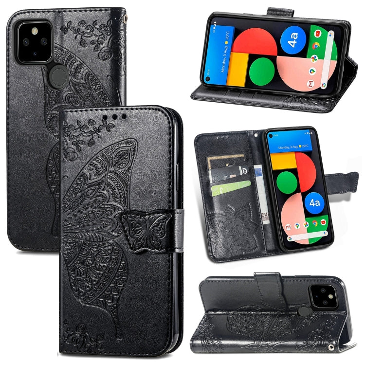 Butterfly Love Flower Embossed Horizontal Flip Leather Case with Bracket & Card Slot & Wallet & Lanyard, For OPPO A93, For Google Pixel 5A, For LG Stylo 7 5G