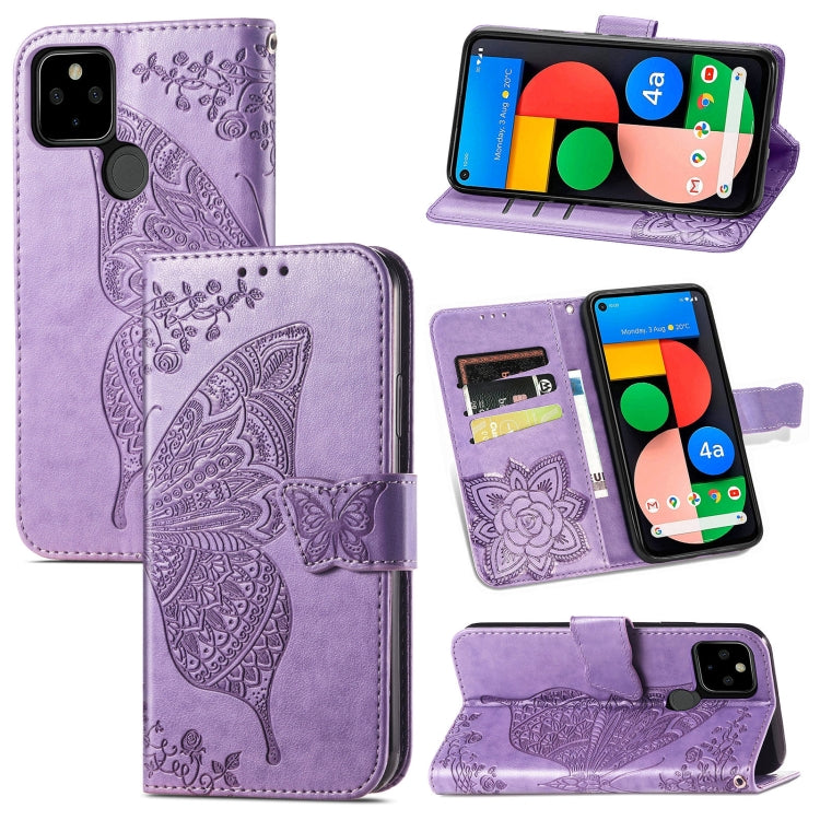 Butterfly Love Flower Embossed Horizontal Flip Leather Case with Bracket & Card Slot & Wallet & Lanyard, For OPPO A93, For Google Pixel 5A, For LG Stylo 7 5G