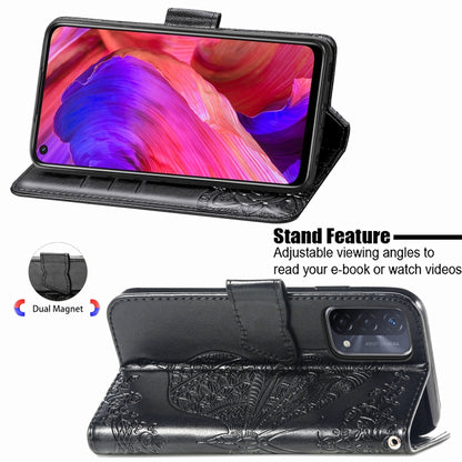 Butterfly Love Flower Embossed Horizontal Flip Leather Case with Bracket & Card Slot & Wallet & Lanyard, For OPPO A93, For Google Pixel 5A, For LG Stylo 7 5G