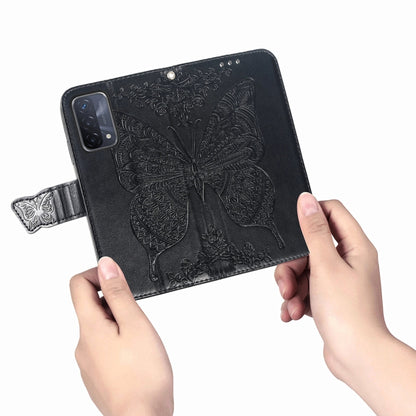 Butterfly Love Flower Embossed Horizontal Flip Leather Case with Bracket & Card Slot & Wallet & Lanyard, For OPPO A93, For Google Pixel 5A, For LG Stylo 7 5G