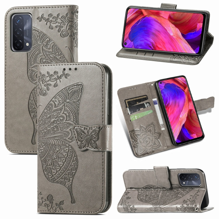 Butterfly Love Flower Embossed Horizontal Flip Leather Case with Bracket & Card Slot & Wallet & Lanyard, For OPPO A93, For Google Pixel 5A, For LG Stylo 7 5G