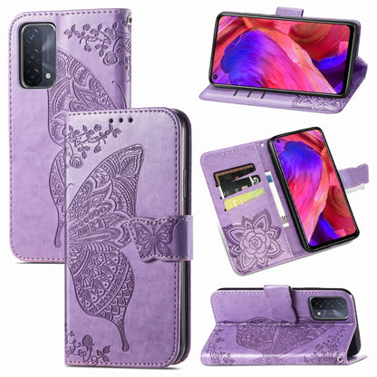 Butterfly Love Flower Embossed Horizontal Flip Leather Case with Bracket & Card Slot & Wallet & Lanyard, For OPPO A93, For Google Pixel 5A, For LG Stylo 7 5G