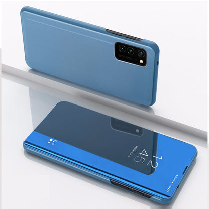 Plated Mirror Horizontal Flip Leather Case with Holder, For Samsung Galaxy A52 5G/4G, For Samsung Galaxy A32 4G, For Samsung Galaxy A32 5G