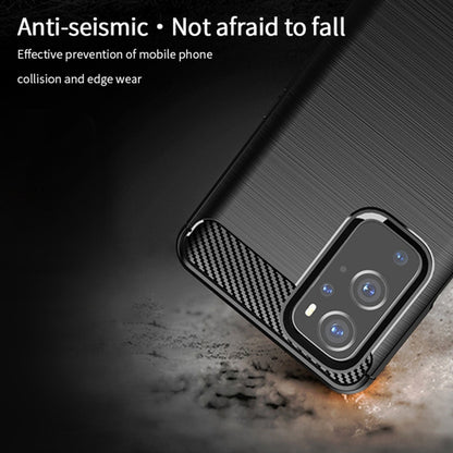 For OnePlus 9 MOFI Gentleness Series Brushed Texture Carbon Fiber Soft TPU Case, For OnePlus 9