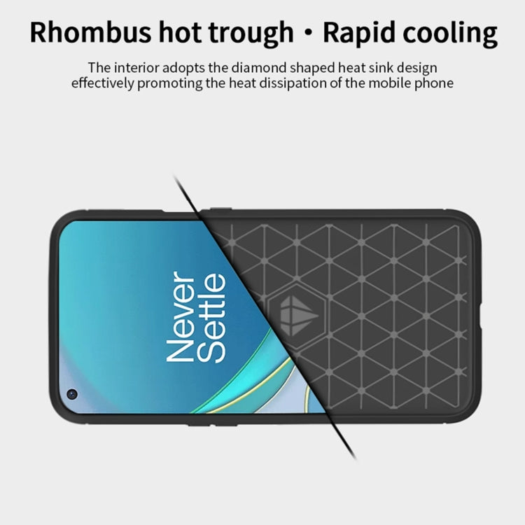 For OnePlus 9 MOFI Gentleness Series Brushed Texture Carbon Fiber Soft TPU Case, For OnePlus 9