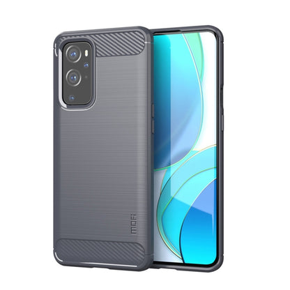 For OnePlus 9 Pro MOFI Gentleness Series Brushed Texture Carbon Fiber Soft TPU Case, For OnePlus 9 Pro