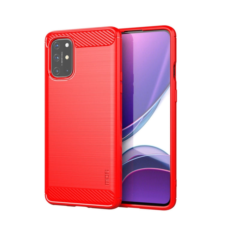 For OnePlus 8T MOFI Gentleness Series Brushed Texture Carbon Fiber Soft TPU Case, For OnePlus 8T