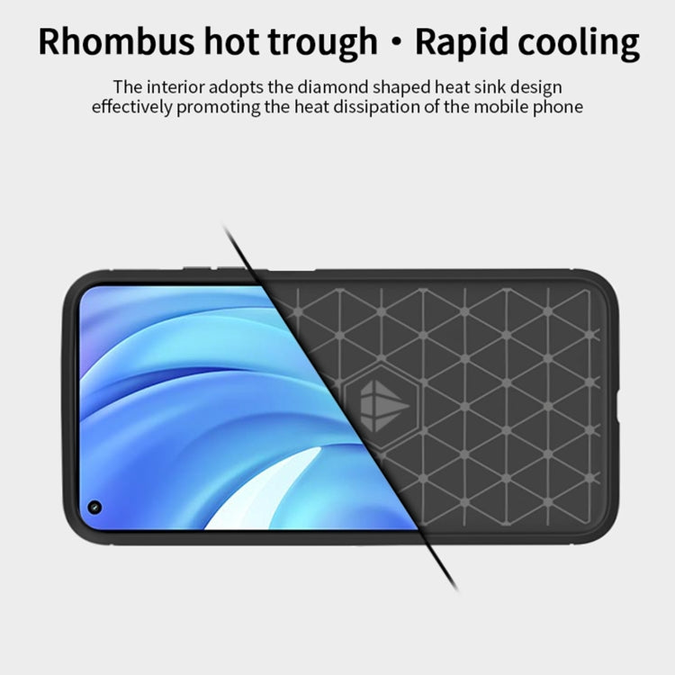 MOFI Gentleness Series Brushed Texture Carbon Fiber Soft TPU Case, For Xiaomi Mi 11 Lite, For Xiaomi Mi 11 Pro, For OnePlus 9R