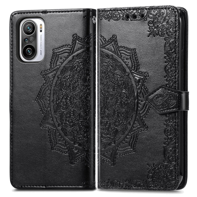 Halfway Mandala Embossing Pattern Horizontal Flip Leather Case with Holder & Card Slots & Wallet & Lanyard, For Xiaomi Redmi Note 10 Pro, For Xiaomi Redmi Note 10 5G, For Xiaomi Redmi K40 / K40 Pro / K40 Pro+, For OPPO Find X3 Pro