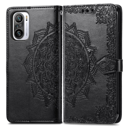 Halfway Mandala Embossing Pattern Horizontal Flip Leather Case with Holder & Card Slots & Wallet & Lanyard, For Xiaomi Redmi Note 10 Pro, For Xiaomi Redmi Note 10 5G, For Xiaomi Redmi K40 / K40 Pro / K40 Pro+, For OPPO Find X3 Pro