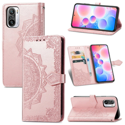 Halfway Mandala Embossing Pattern Horizontal Flip Leather Case with Holder & Card Slots & Wallet & Lanyard, For Xiaomi Redmi Note 10 Pro, For Xiaomi Redmi Note 10 5G, For Xiaomi Redmi K40 / K40 Pro / K40 Pro+, For OPPO Find X3 Pro