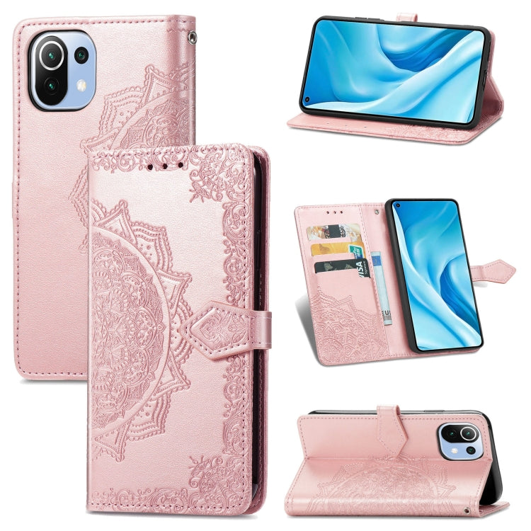 Halfway Mandala Embossing Pattern Horizontal Flip Leather Case with Holder & Card Slots & Wallet & Lanyard, For Huawei  P50, For Xiaomi 11 Lite, For Motorola Edge S, For OnePlus 9 Pro