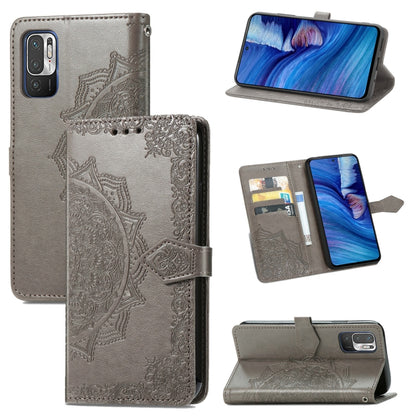 Halfway Mandala Embossing Pattern Horizontal Flip Leather Case with Holder & Card Slots & Wallet & Lanyard, For Xiaomi Redmi Note 10 Pro, For Xiaomi Redmi Note 10 5G, For Xiaomi Redmi K40 / K40 Pro / K40 Pro+, For OPPO Find X3 Pro
