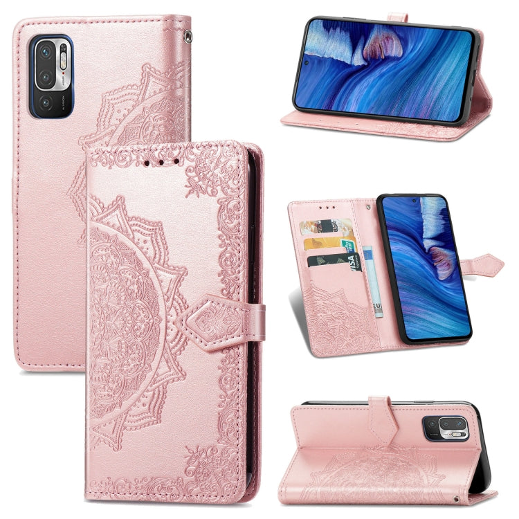 Halfway Mandala Embossing Pattern Horizontal Flip Leather Case with Holder & Card Slots & Wallet & Lanyard, For Xiaomi Redmi Note 10 Pro, For Xiaomi Redmi Note 10 5G, For Xiaomi Redmi K40 / K40 Pro / K40 Pro+, For OPPO Find X3 Pro