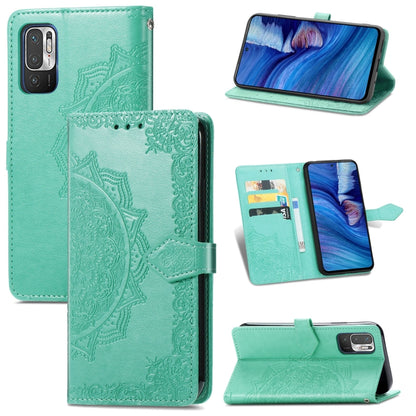 Halfway Mandala Embossing Pattern Horizontal Flip Leather Case with Holder & Card Slots & Wallet & Lanyard, For Xiaomi Redmi Note 10 Pro, For Xiaomi Redmi Note 10 5G, For Xiaomi Redmi K40 / K40 Pro / K40 Pro+, For OPPO Find X3 Pro