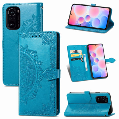 Halfway Mandala Embossing Pattern Horizontal Flip Leather Case with Holder & Card Slots & Wallet & Lanyard, For Xiaomi Redmi Note 10 Pro, For Xiaomi Redmi Note 10 5G, For Xiaomi Redmi K40 / K40 Pro / K40 Pro+, For OPPO Find X3 Pro