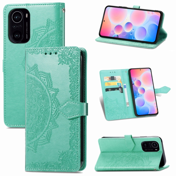 Halfway Mandala Embossing Pattern Horizontal Flip Leather Case with Holder & Card Slots & Wallet & Lanyard, For Xiaomi Redmi Note 10 Pro, For Xiaomi Redmi Note 10 5G, For Xiaomi Redmi K40 / K40 Pro / K40 Pro+, For OPPO Find X3 Pro
