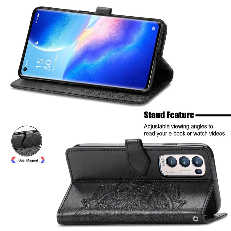 Halfway Mandala Embossing Pattern Horizontal Flip Leather Case with Holder & Card Slots & Wallet & Lanyard, For OPPO Reno5 Pro+, For vivo X60 Pro+, For vivo X60 Pro, For Huawei  P50 Pro